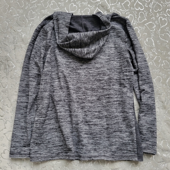 Gray Silverwear Hoodie Side Stripe Hooded Sweatshirt Silver Wear M - Picture 4 of 5